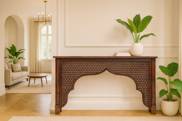 Aranya Jaali Console Table