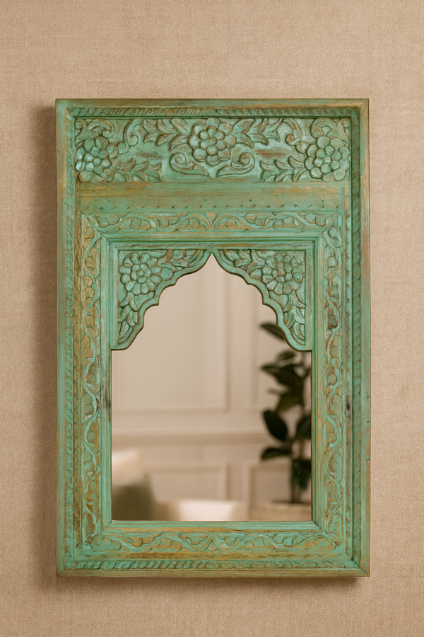 Shringaar Green Mirror Frame